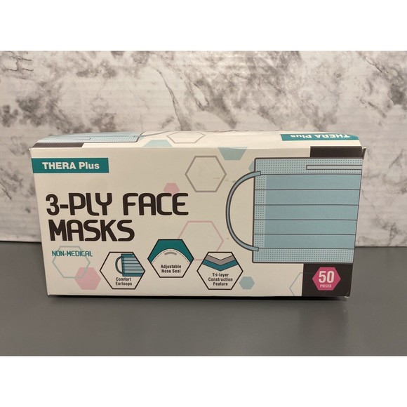 50 PCS Face Mask Non Medical Surgical Disposable 3-Ply Ear loop Mouth Cover - Picture 1 of 4